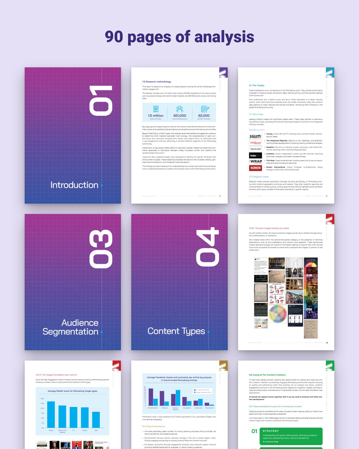 Engage Filmmakers, pages from the report