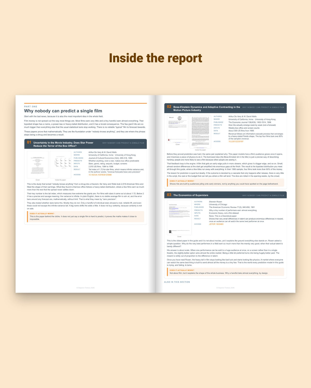 Predicting Movie Hits, inside spread
