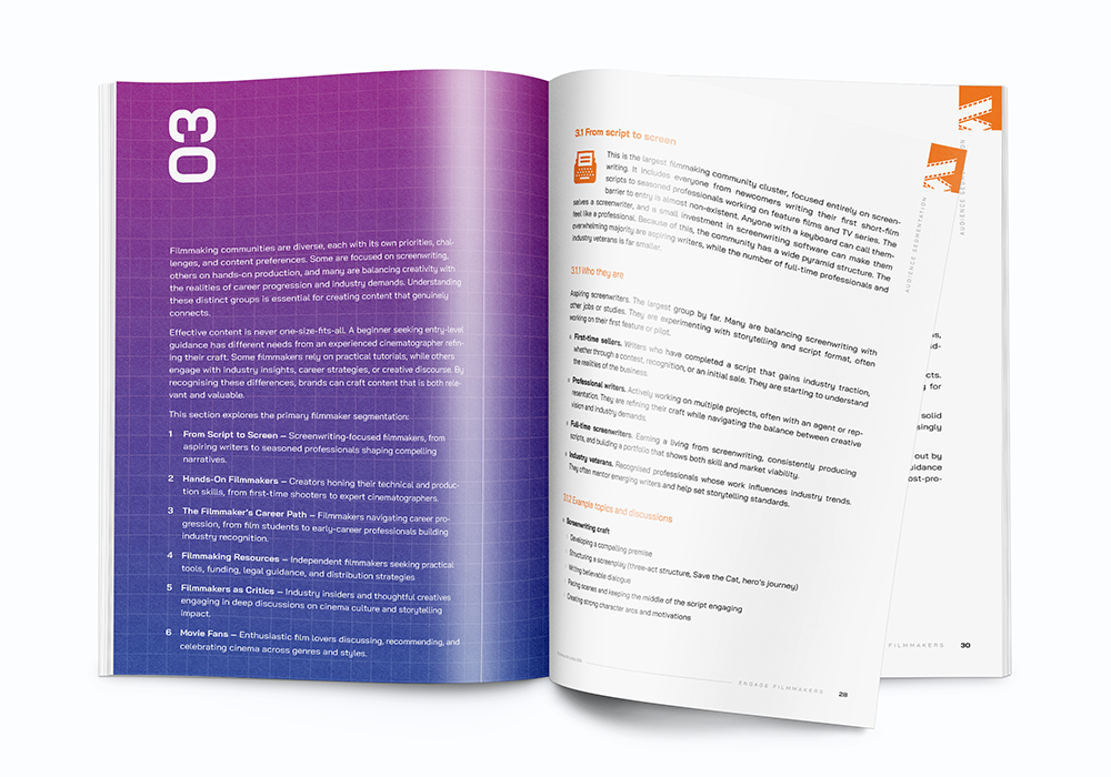 'Engage Filmmakers' Report